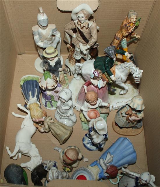 11 ceramic and figural groups
